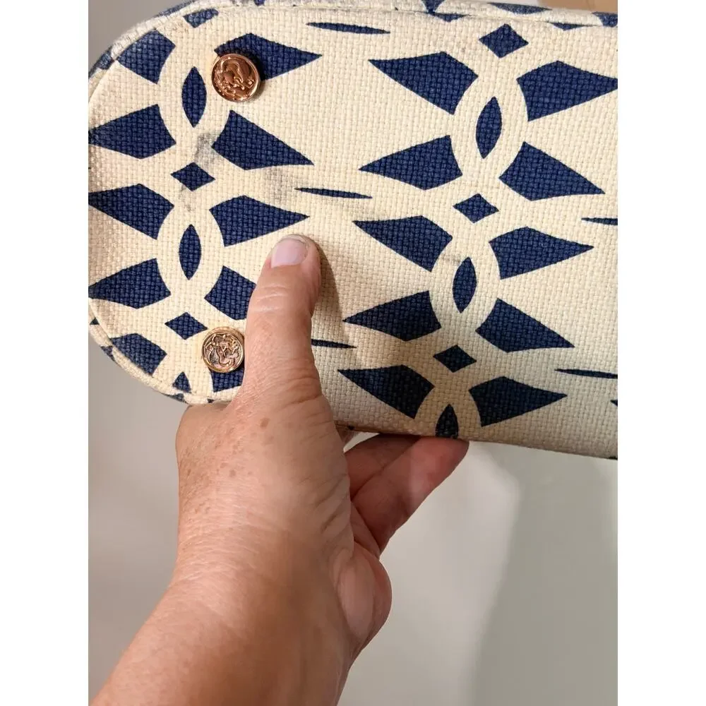 Spartina 449 Tybrisa Day Tote Navy Ivory Geometric Top Handle Purse